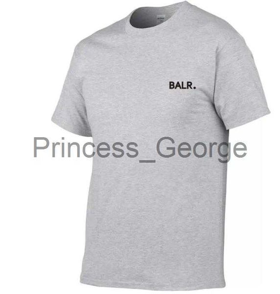T-shirt da uomo 2019 New BALR T-shirt tinta unita Mens in bianco e nero 100 magliette in cotone Summer Skateboard Tee Boy Skate Tshirt Top x0706