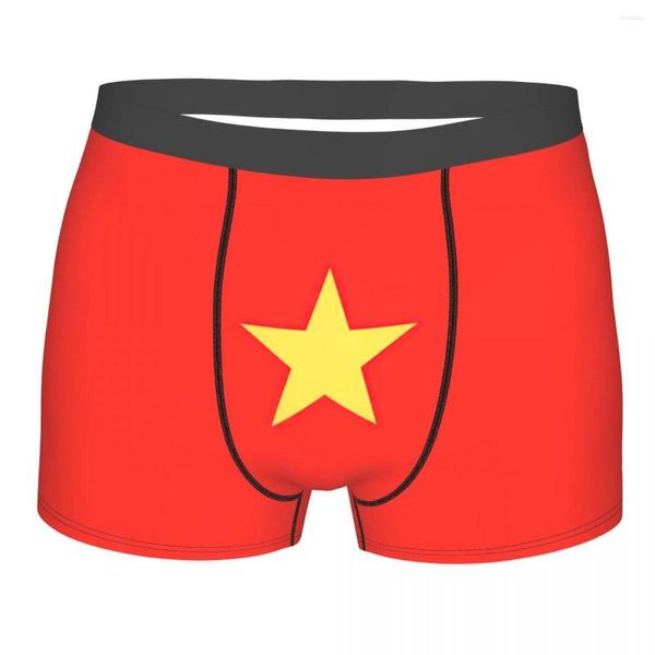 Cuecas Flag Of Vietnam Calcinhas Respiráveis Masculinas Cuecas Estampadas Cueca Boxer