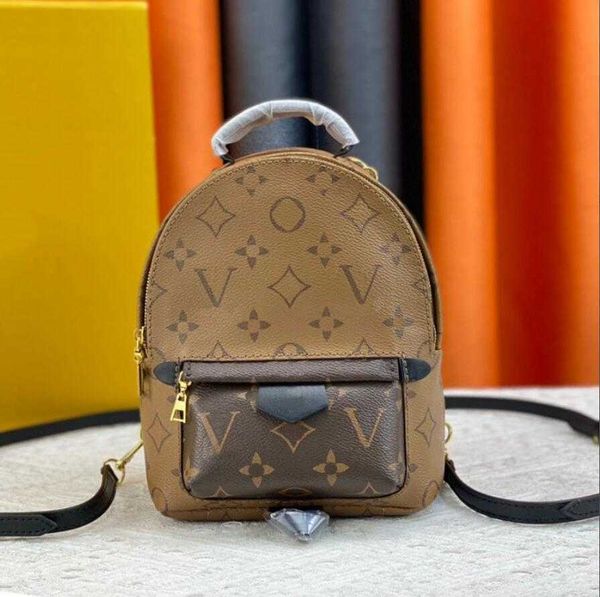 Tasarımcı eski çiçek bayan klasik sırt çantası gerçek deri retro kontrast mini kitap çantası gündelik moda baskı fermuar büyük kapasiteli crossbody çanta çanta