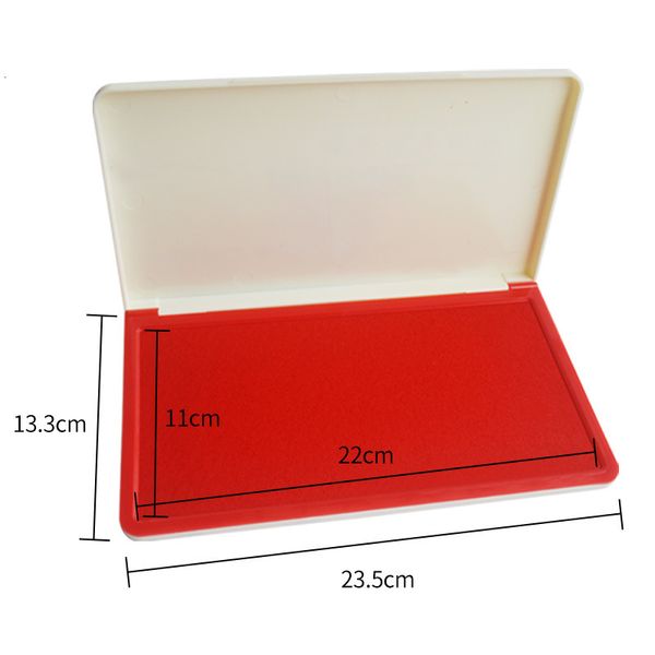 Selos Red Table Large Inkpad Palm Paw Printing Business Ink Pads Quick Dry Handprint Foot Fingerprint for Buisness Kid Toys 230705