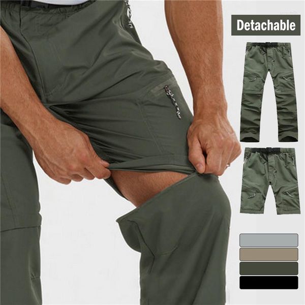 Herrenhose Herren Camping Wandern Atmungsaktiv Abnehmbare Taktische Cargoshorts Outdoor Militär Mit Reißverschlusstaschen Sommer Trekkinghose