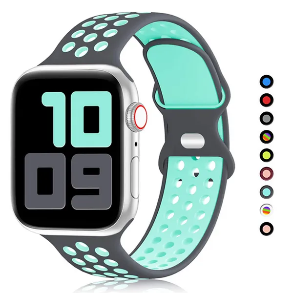 Apple Watch Band Ultra 49mm Serisi 8 7 41mm 45mm 38mm 42mm Spor Kauçuk İzleme Bandı için Silikon Kayış Iwatch 6 SE 5 4 44mm 40mm