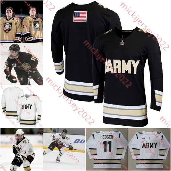 Custom Army Black Knights Hockey Trikot