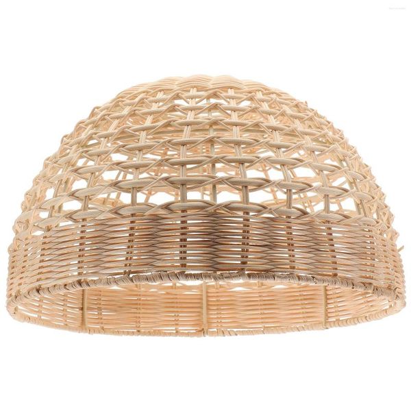 Lampade a sospensione Ventilatore a soffitto Coperture per luci Paralume in rattan per interni Lampada moderna Decorare paralume decorativo Sospensione in tessuto