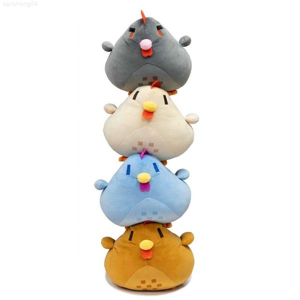 Animais de Pelúcia Recheados 20cm Almofada de Frango Stardew Valley Brinquedo de Pelúcia Personagem do Jogo Boneca Recheada Kawaii Stardew Valley Shane's Blue Chicken Almofada de Pelúcia L230707