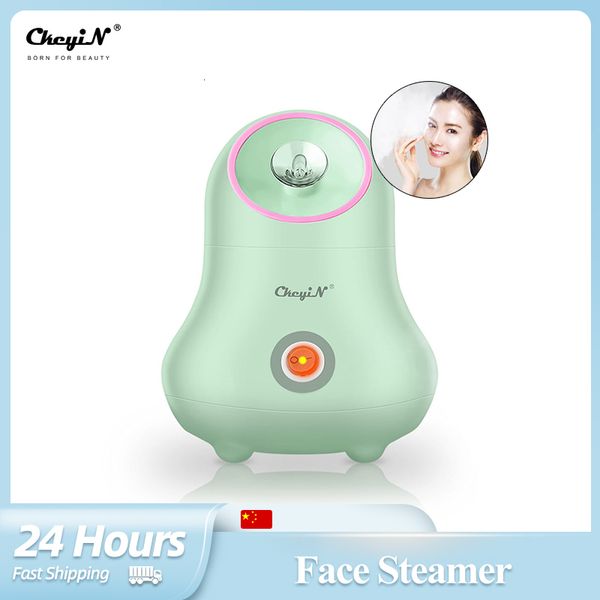 Steamer CkeyiN Nano Ionic Face Steamer Umidificatore Nebulizzatore Vapore Idratante Beauty Face Sauna Spa Vapore Dispositivo per la cura della pelle 230706