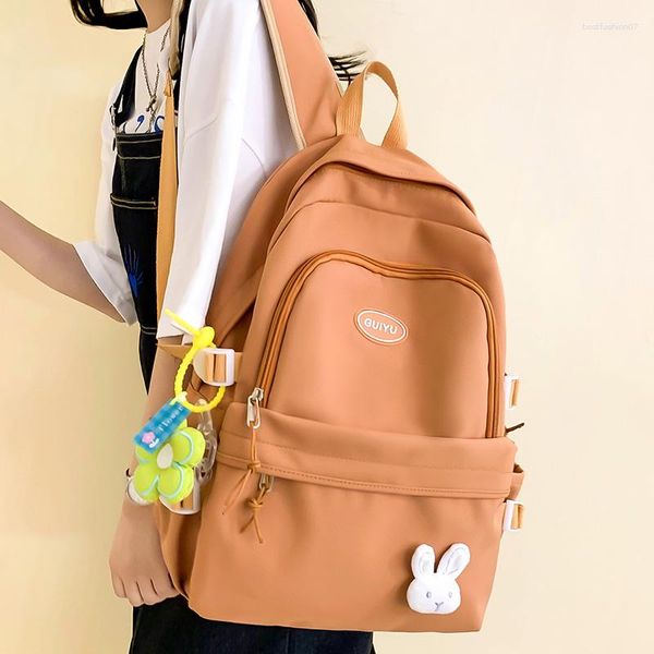 Borse da scuola Trendy Women Cute Leisure SchoolBag Cool Female Travel Book Girl Laptop Backpack Fashion Ladies Nylon College Packet Kawaii