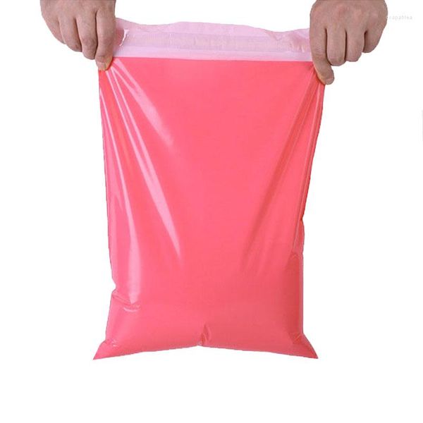 Сумки для хранения Relcheer Pink Clothing Courier Logistic Logistics Express Packaging Pocketing Box Bead Bead Mailing Packbags Индивидуальный логотип