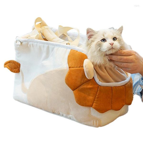 Capas para assento de carro para cachorro bolsa para transporte de animais de estimação com alça de ombro ajustável portátil para gatos pequenos cães médios