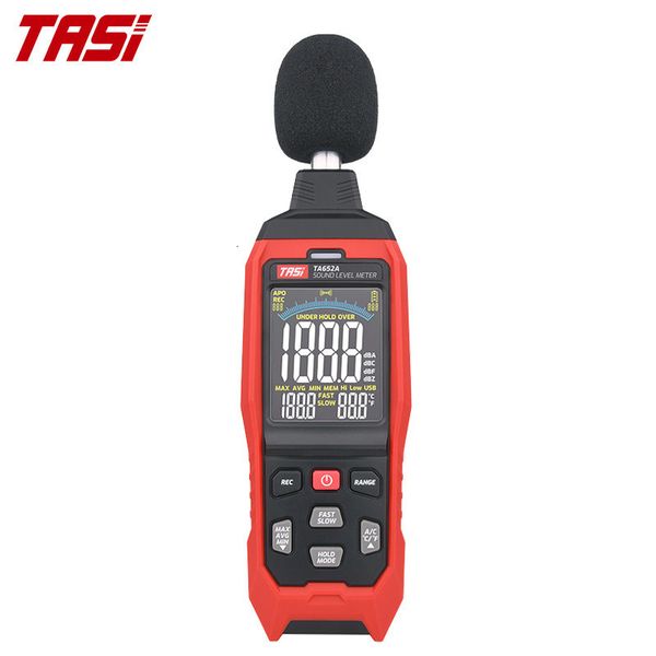 Gürültü Ölçerleri Tasi TA652B Dijital Ses Seviyesi Metre Logger 30-130dB Gürültü Ölçüm Enstrümanı DB Metre USB Veri Bağlantısı Fonksiyonu 230706