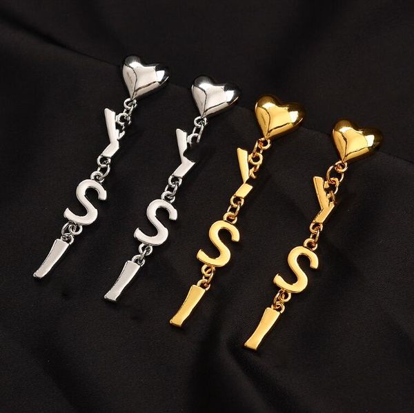 Designer di marca di lusso placcato in oro 18 carati Lettere Stud Acciaio inossidabile Geometrica Donne famose Eardrop Crystal Strass Pearl Earring Wedding Party Jewerlry ZG2116