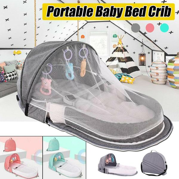 Punti incrociati Nuovo Caldo Portable Portable Baby Infant Mosquito Nets Tenda Materasso Cover Cover Crib pieghevole SMR88