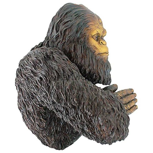 Bahçe dekorasyonları Bigfoot Bashful Tree Statue 3D Reçine Ağaç Süslü Ağacı Hugger Sasquatch Bahçe Bahçesi Sanat Ağacı Dekorasyonu