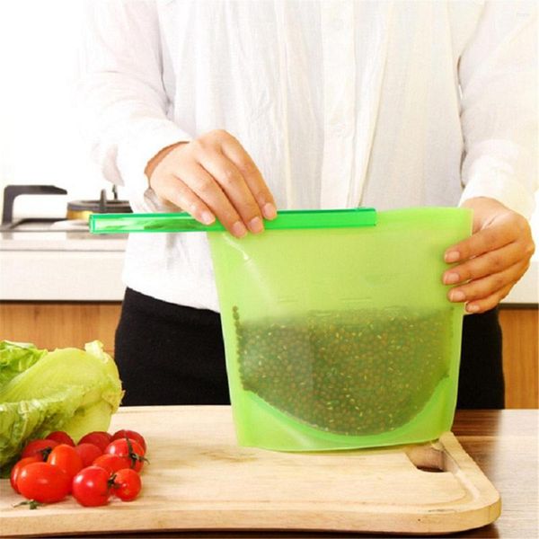 Borse per la conservazione Borsa a prova di perdite per frutta e alimenti per la casa Borsa sigillata in silicone resistente alle alte temperature ispessita per mantenere la freschezza