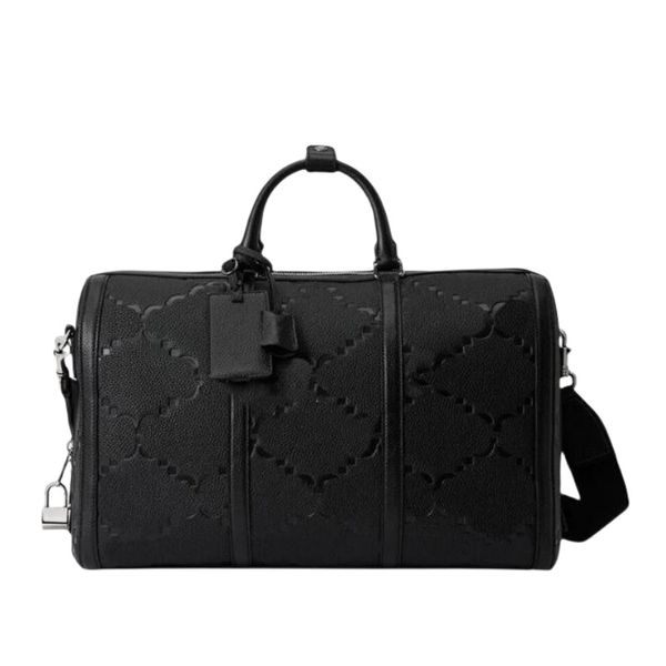 Designer-Reisetasche für Herren und Damen, großes Fassungsvermögen, Reisetasche aus echtem Leder, Vintage-geprägte Umhängetasche, tragbare wasserdichte Handtasche