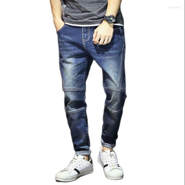 Männer Jeans Jean Bleistift Hosen Baumwolle Elastische Denim Hosen Hohe Taille Kleidung 2023 Frühling Herbst Casual Plus Größe