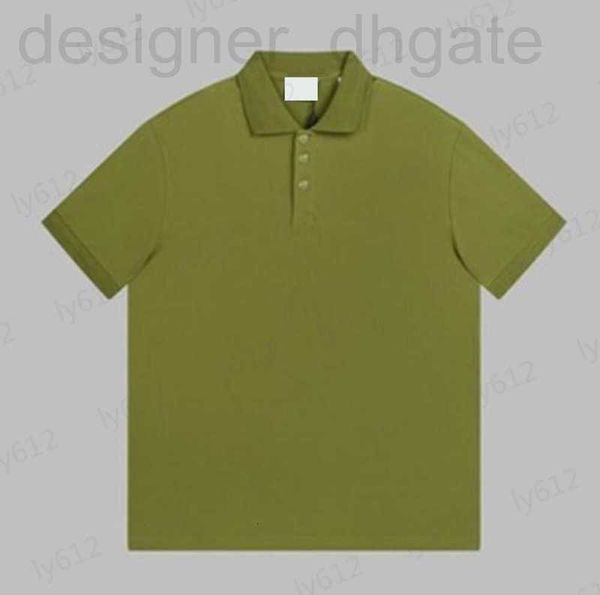 T-shirt da uomo firmate Magliette da uomo Designer Abiti primaverili estivi Verde scuro Moda Casual Lusso Classico Logo del marchio Motivo stampato Perlina Risvolto Polo