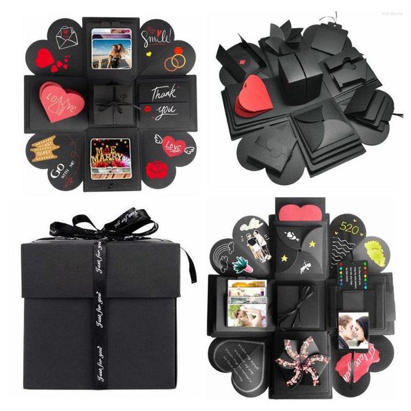 Confezione regalo fai da te Love Memory Scrapbook Po per compleanno anniversario matrimonio o sorpresa di San Valentino