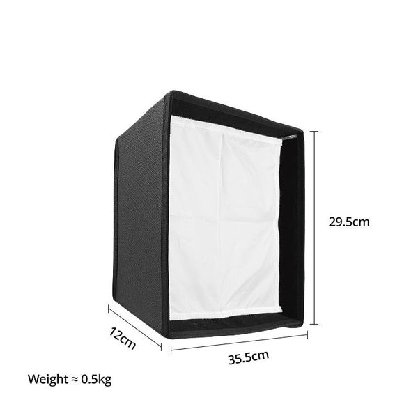 Fabric Ebbilld LEDP60C LED Video Soft Light Diffusor Wabe -Gitter -Softbox für Yongnuo YN600L Godox LED -Videolicht (nur Softbox)