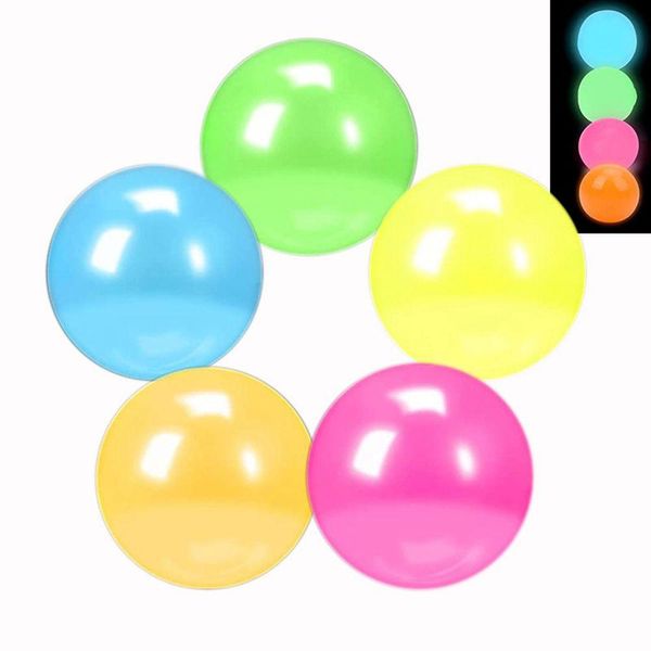 Brinquedo de descompressão Luminous Sticky Ball Toys 6Cm Wall Home Party Games Glow In The Dark Novelty Squeeze 1738 Drop Delivery Gifts Gag Dhv9Q