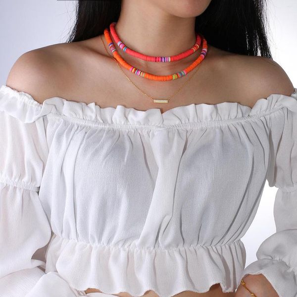 Halsband KELITCH BOHO HEISHI Perlenstrang-Halsketten, bunt, stapelbar, trendiges Damen-Accessoire im Großhandel