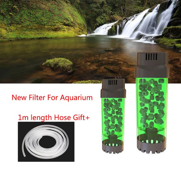 Outros tanques de peixes de aquário fluidizado filtro de leito móvel bolha bio mídia esponja com ventosa pedra de ar e 230706