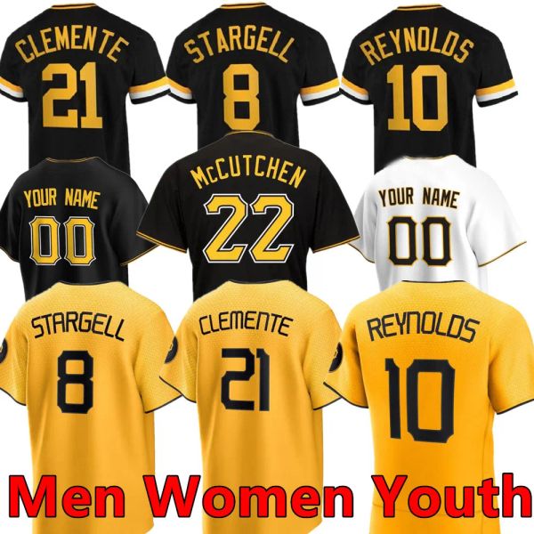 2023 Top Custom 22 McCutchen 21 Roberto Clemente Jerseys 32 Henry Davis Starling Marte Francisco Cervelli Kent Tekulve CHRIS ARCHER Gregory Polanco Baseball