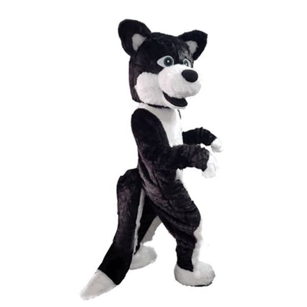 Traje promocional de pelúcia raposa cachorro husky lobo mascote personagem de desenho animado adulto vestido de animal besta terno de boneca