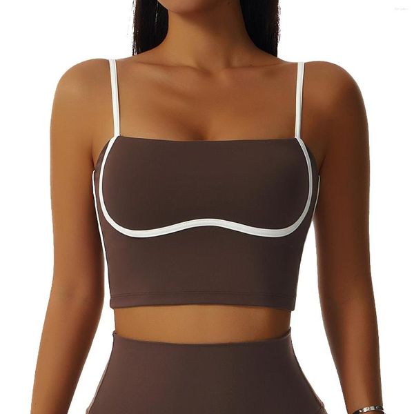 Completo da yoga da donna, compressione elastica, morbido, ad asciugatura rapida, adatto per la pelle, reggiseno sportivo 2023, fitness sexy, corsa all'aperto