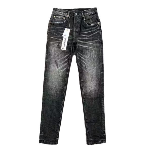 Calça jeans roxa designer marca roxa Ksubi Jeans versão correta exclusiva marca elástica casual longa masculina verão novo estilo