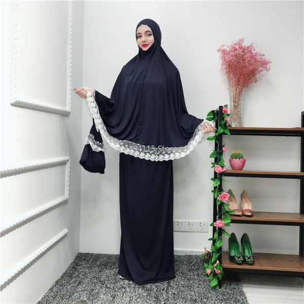 Roupas étnicas Robe Abaya Dubai Turquia Hijab Vestido Muçulmano Kaftan Abayas Para Mulheres Qatar Caftan Tesettur Elbise Oração Ramadã Islâmico