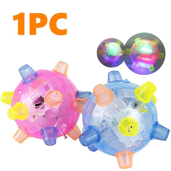 Balloon Toddler Baby Ball Toy Activation Activation мигает красочный флэш -прыгающий вибрационный шарик пластиковый отскакивающий мяч 230706