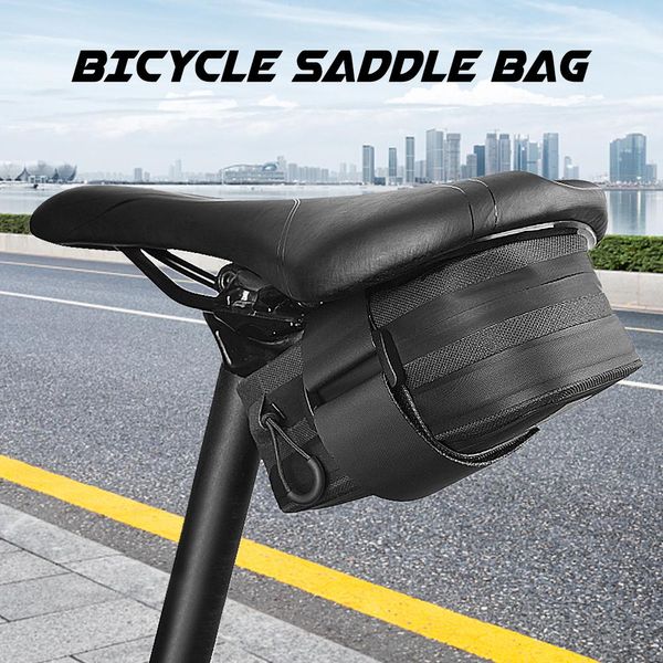 Luzes sahoo saco de sela da bicicleta reflexivo ciclismo traseiro saco pós grande capacidade cauda saco traseiro mtb saco de assento da bicicleta acessórios
