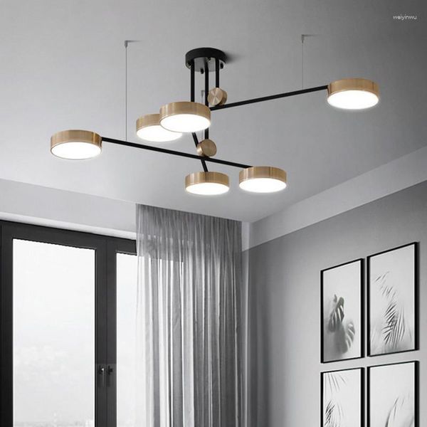 Lustres Design contemporâneo Lustre geométrico Diodo Led Sala de jantar Decoração para casa Iluminação de designer