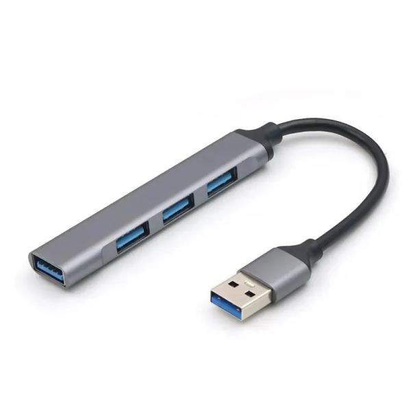 4 portas USB Hub 3.0 extensor tipo C para divisor USB para acessórios para laptop OTG Multi Docking Station
