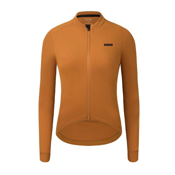 Risesbik Winter-Fahrradbekleidung für Damen, Thermo-Fleece-Radtrikot, Reißverschlusstasche, Softshell, winddichte Fahrradjacke für Damen