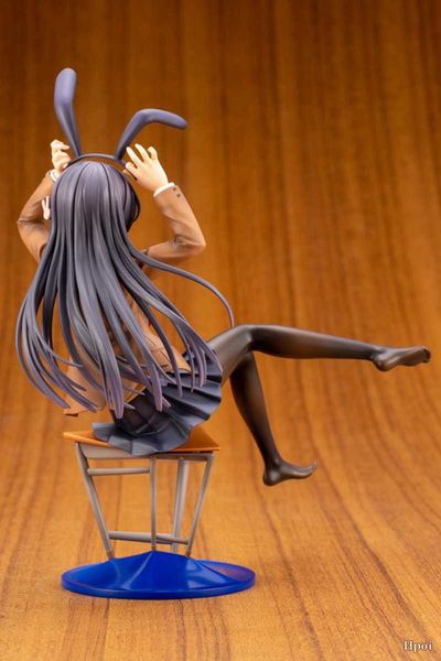 Action Figure Toy Anime Figure Youth Boy Will Dream Of Bunny Girl Senpai Sakurajima Mai Uniformi Collezione di modelli Ornamenti Regalo giocattolo