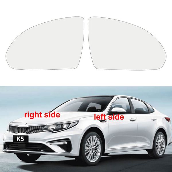 Para kia k5 2016 2017 2018 2019 acessórios do carro exteriores parte lateral lentes reflexivas espelho retrovisor lente vidro branco 1 pçs