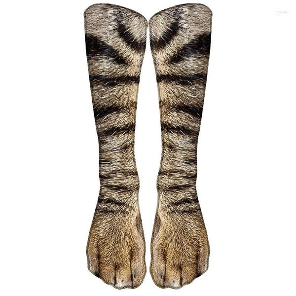 Мужские носки смешной леопардовый тигр хлопок для женщин счастливые животные kawaii Unisex harajuku милая повседневная голеностопная вечеринка