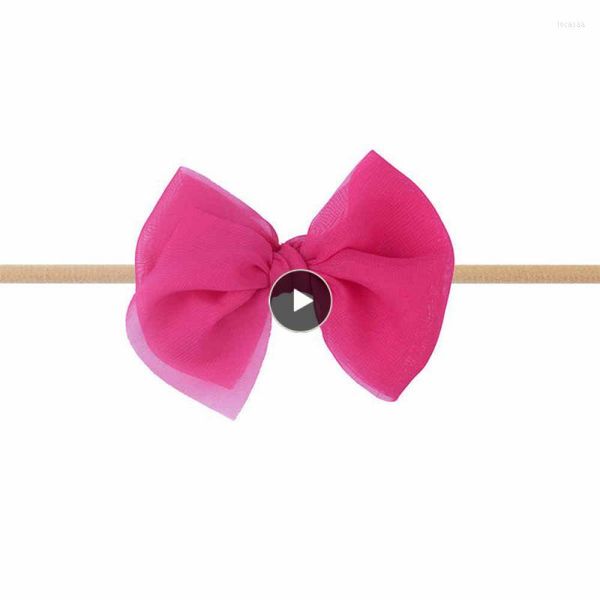 Accessori per capelli Estate Baby Kids Fascia per bambini Nylon Chiffon Bow Copricapo per bambini