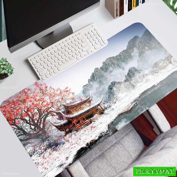 Mouse Pads Bilek Sanatsal Boyama Ofisi Fare Pad Oyun Mousepad Mouse Mat Klavye Masası Mat Masası Masa Halı Bilgisayar Dizüstü Pad R230707