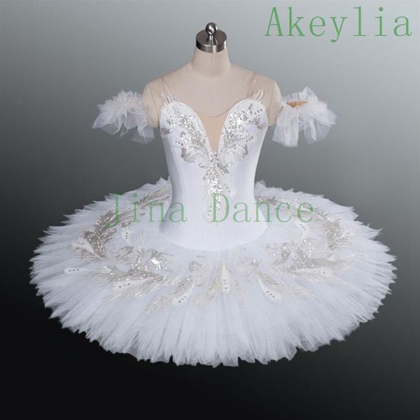 Adulto professionale White Swan Lake Variazione Raymonda Ragazze Tutu di balletto Donne Custom White Doll Platter Pancake Tutu per le donne Han234w