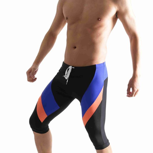 Roupa de banho masculina Calção de banho masculino Seven Men Combinando cores Roupa de banho fitness Ciclismo Junto com calções de banho longos Surfe Corrida J230707