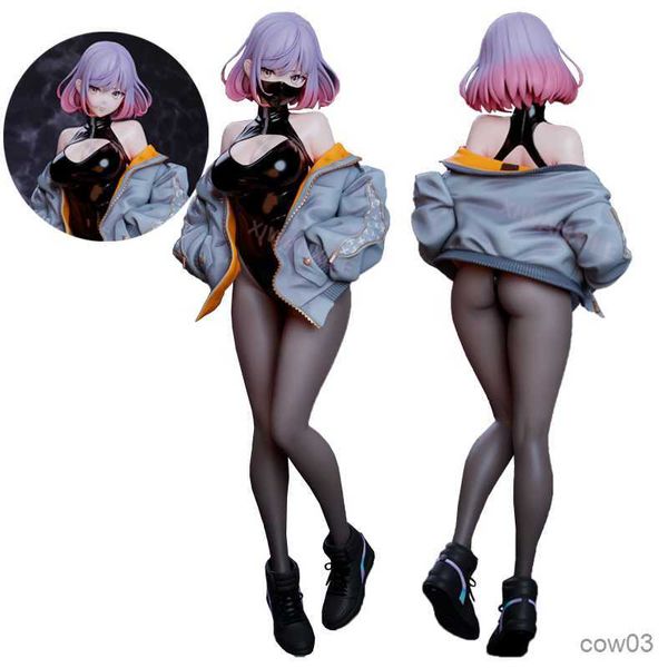 Action Toy Figures 24cm Design ilustração por Anime Girl Figure Mask Girl Sexy Action Figure Adult Collectible Model Doll Toys R230707