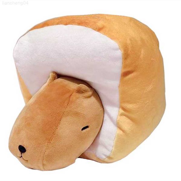 Animais de Pelúcia Recheados Toast Kapibarasan Capivara Boneca de Pelúcia Brinquedo de Pelúcia Kawaii Bonito Anime Plushie Crianças Brinquedos para Meninas Meninos Crianças Presente de Aniversário L230707