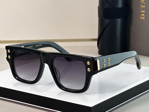 Realfine 5a Eyewear Dita Emitter-One Grandmaster İki Lüks Tasarımcı Güneş Gözlüğü Erkek Kadın Gözlüklü Kumaş Kutusu