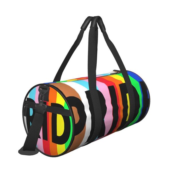 LGBT Fashion Duffle Bag 10 Style Black Travel Bags Mens Gange Gange Gentleman Women Women Business Totes с плечевым ремнем