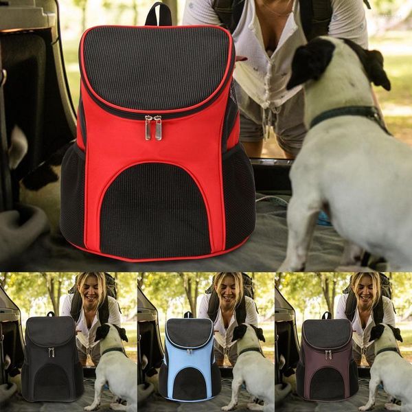 Capas para assento de carro para cachorro respirável mochila para viagem portátil dobrável antilarga alça de ombro para gatinho