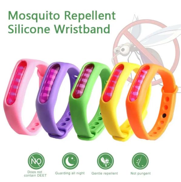 Braccialetto repellente per zanzare per bambini con consegna UPS Bracciale in silicone per controllo dei parassiti Fascia per capsule di olio vegetale Commercio all'ingrosso 7.7