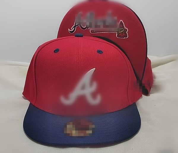 Marca mais vendida Braves A letter Bonés de beisebol masculino feminino caminhoneiro esportivo osso aba reta gorras Chapéus ajustados H2-7.7